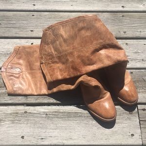 Steve Madden leather slouchy boots Size 8.5